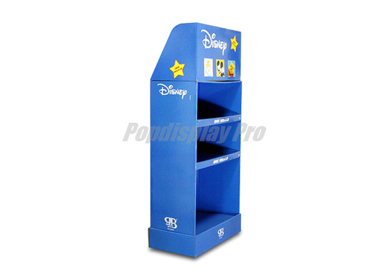 Recycled Blue Cardboard Retail Point Of Sale Displays Decorative For Disney Toys