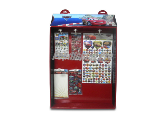 Durable 5 Hooks Cardboard Pegboard Display 2 Hanging Tags On Top Header