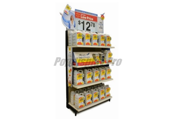 Full Color Printed Rigid End Cap Displays Environmental Friendly