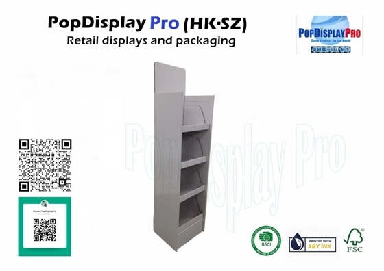 Freely Standing Pouched Snacks Visual Merchandising Print Retail Shipper Display in Stores