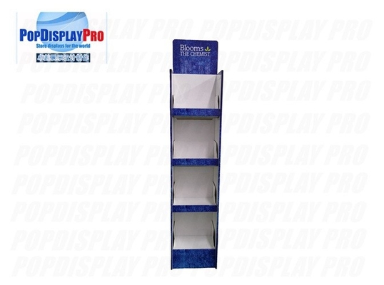 Βαρέων καθηκόντων 72kgs φόρτωσης επίδειξη ραφιών χαρτονιού φαρμακοποιών άνθισης ικανότητας τυπωμένη 4C